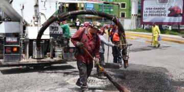 Refuerza Ricardo Moreno programa de repavimentación y bacheo ante daños provocados por lluvias atípicas