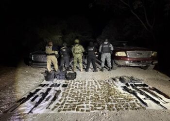 Aseguran Ejército y Guardia Nacional armamento y drogas durante operativo en Ciudad Victoria