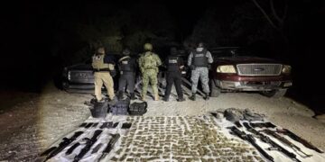 Aseguran Ejército y Guardia Nacional armamento y drogas durante operativo en Ciudad Victoria