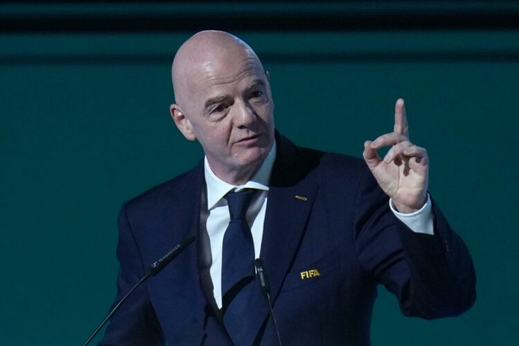 El presidente de la FIFA, Gianni Infantino, confirmó durante el 76º Congreso de la entidad que la selección de Irán jugará el Mundial 2026. EFE/EPA/BOB FRID