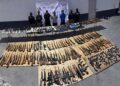 Interceptan arsenal de 210 armas procedente de Texas para grupos criminales