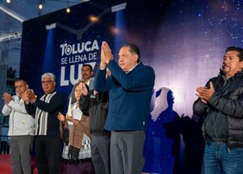 Ilumina Toluca sus colonias con más de 46 mil obras de alumbrado público
