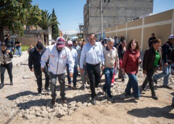 Avanza la transformación en nueve calles de la colonia Parques Nacionales: Ricardo Moreno
