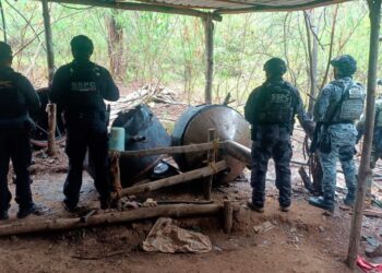 Inhabilitan tres narcolaboratorios en Guerrero donde elaboraban metanfetamina
