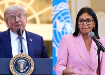 Se reúnen Trump y Delcy Rodríguez por primera vez en Nueva York