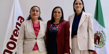 Beatriz Mojica, Ariadna Montiel y Abelina López acuerdan unidad de Morena en Guerrero